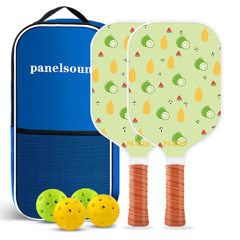 Children's Cartoon Fiberglass Pickleball Paddle Set