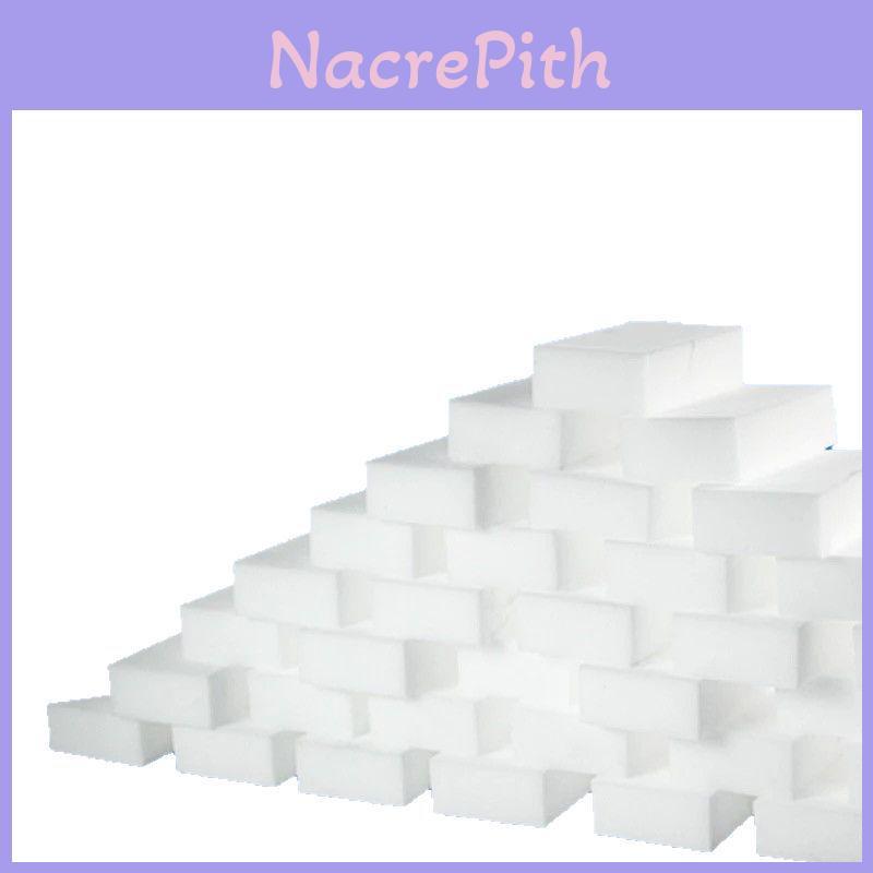 Multi Purpose Magic Sponge Eraser 50 Pack Melamine Foam Cleaning Sponge 100x60x20mm For Kitchen Bathroom Shoe Cleaning