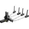 Weight Distribution Hitch, 1000 Lb Tongue Capacity Load Leveling Hitch with Sway Control, 2" Ball & 4" Drop/Rise & 4 Chains & Universal Frame Bracket,