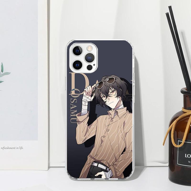 Bungo Stray Dogs Dazai Phone Case For Iphone 17 Air 16 15 Plus 16E 14 Pro Max 13 Mini 12 11 7 8 SE Fundas Soft Back Cover 17 Air