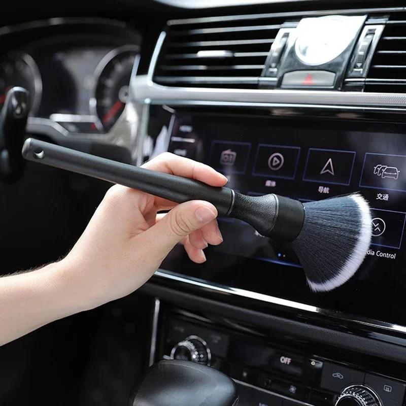 NEW Automotive Detail Brush Ultra Soft Fiber Brush Electrostatic Dust Removal Tool Gap Brush Cleaning Brush Cleaning Vent