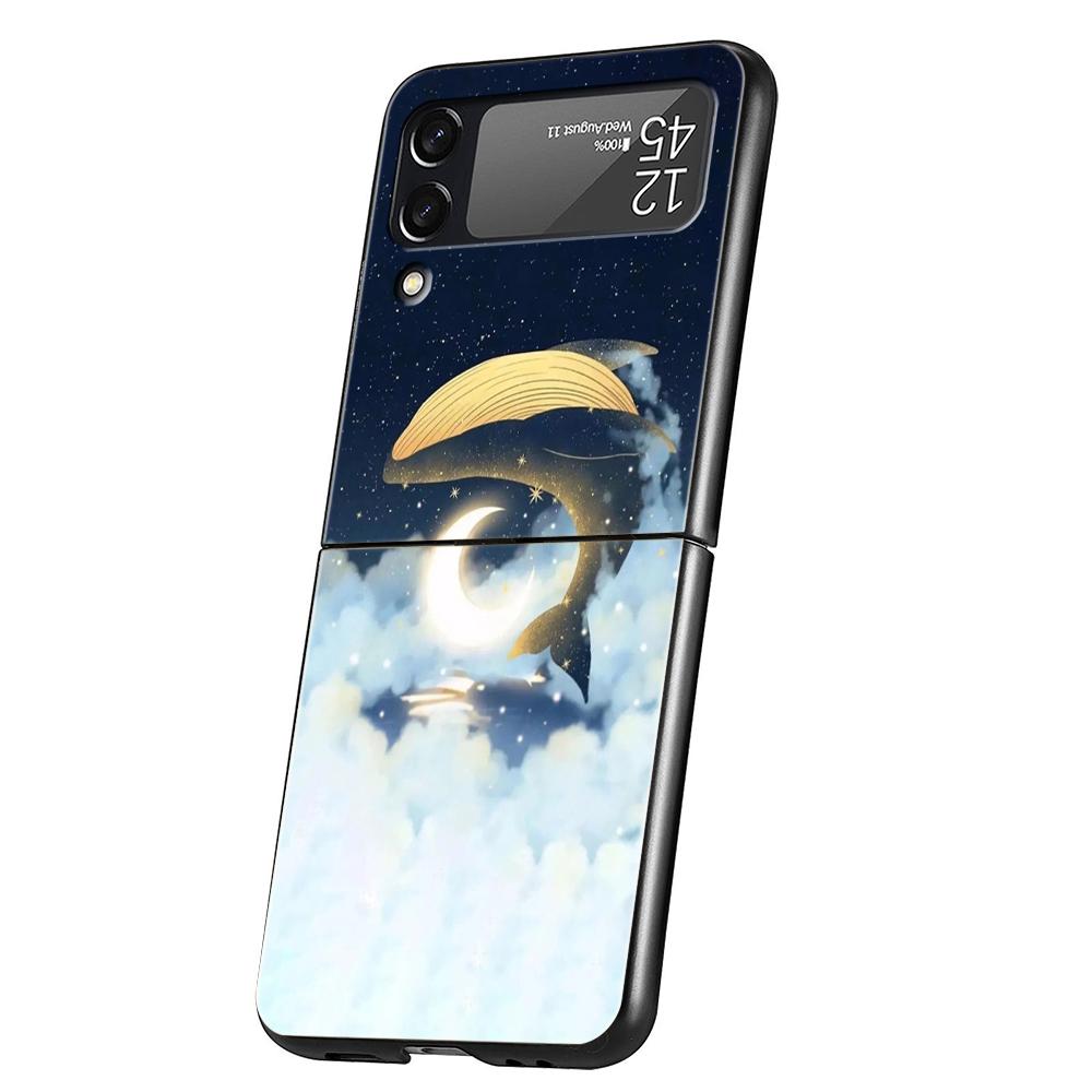 

Жесткий ПК чехол для телефона Samsung Galaxy Z Flip 6 5 4 Черная крышка для Galaxy Z Flip 3 Складной Ударопрочный Capas Сумки Кит Прыгающий Z Flip 3
