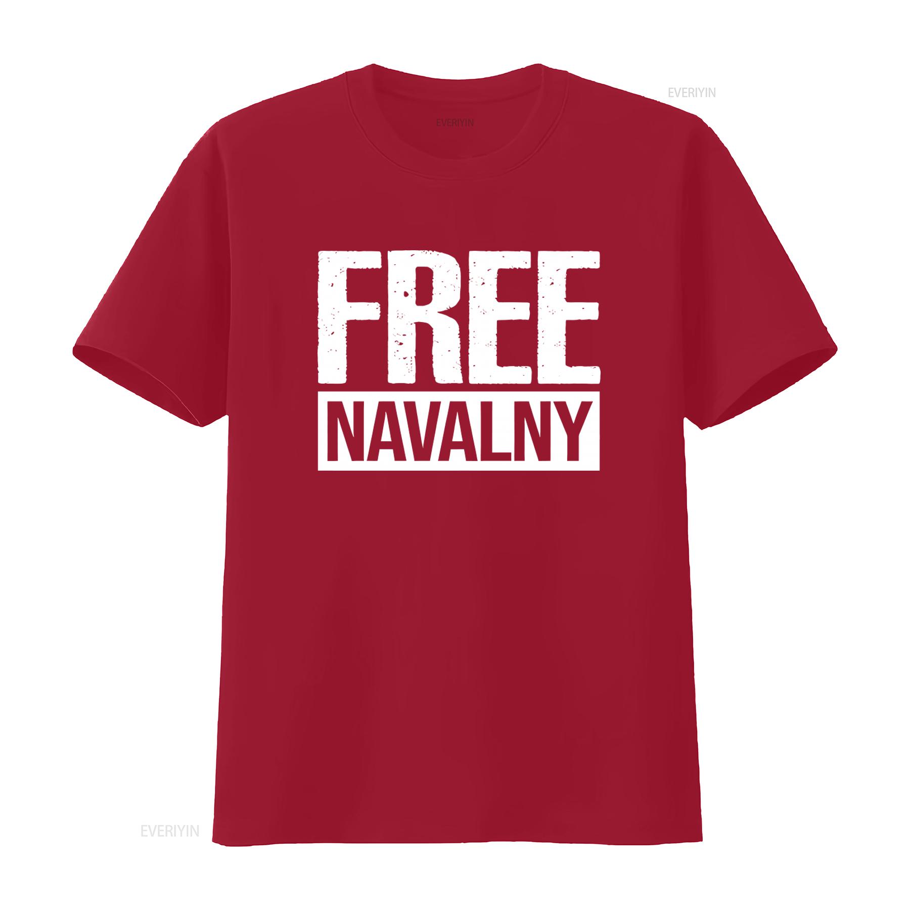 Free Navalny T shirt Alexei Political Statement vintage Washed graphic homme streetwear designer clothes Top For Everyday Wear S