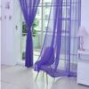 1 PCS  Color Tulle Door Window Curtain Drape Panel Sheer Scarf Valances