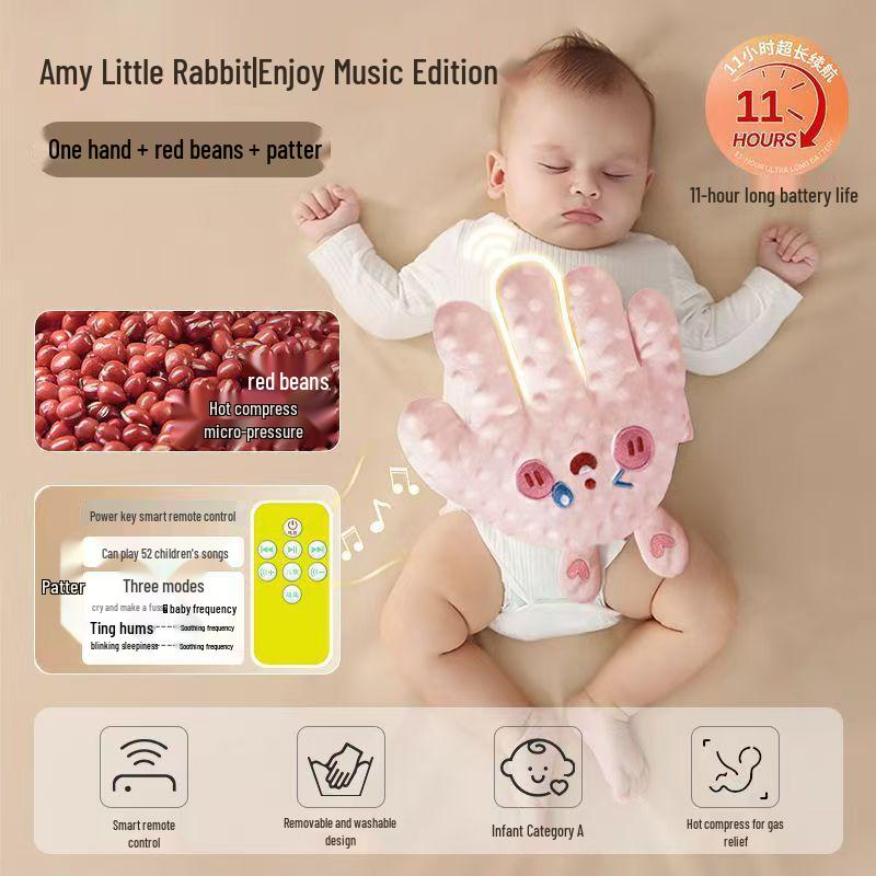 עזר שינה לתינוק: בובה אוטומטית מרגיעה עם טפיחות להקלה על קוליק, רפלוקס וגזים