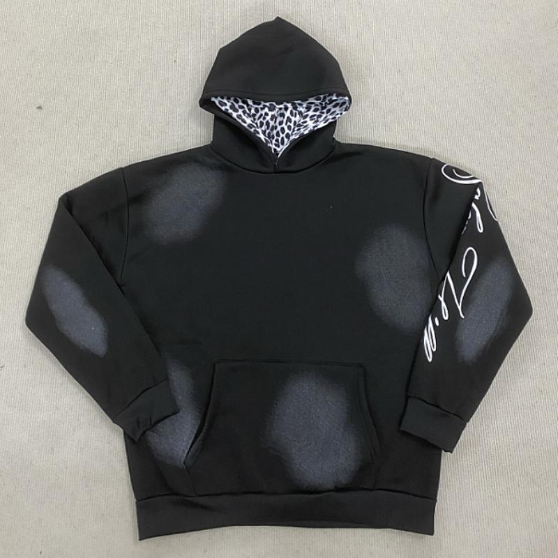 

Универсальная худи на молнии в стиле Y2K, уличный кэжуал, с индивидуальным принтом, для мужчин и женщин, на осень и зиму S чёрный