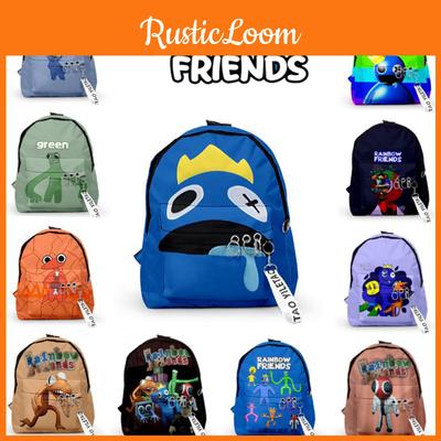 Roblox Rainbow Friends Durable Polyester Backpack Rucksack Schoolbag Travel Xmas Gift