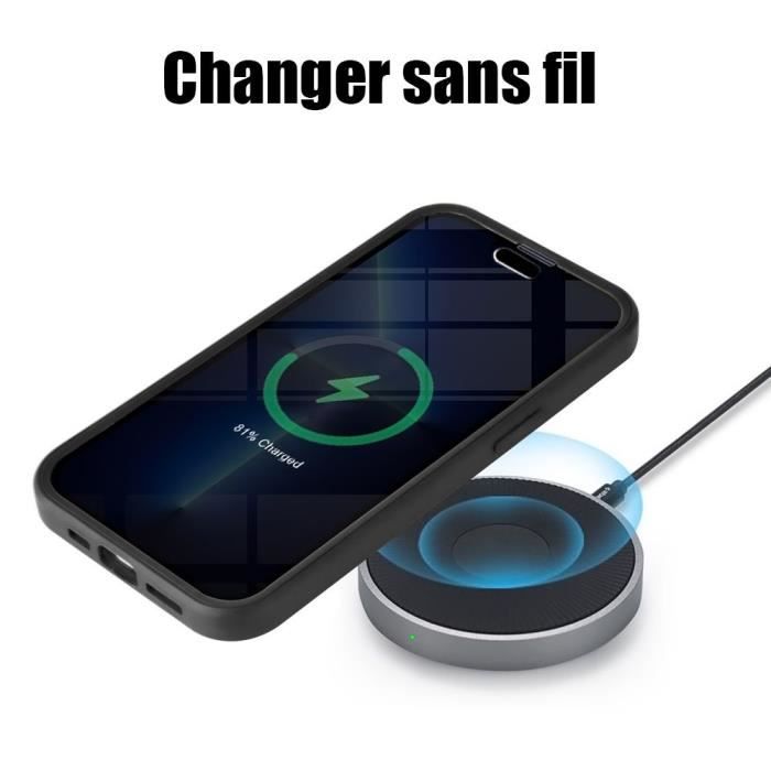 Coque - BOOLING - Pour iPhone 14 Pro Max - Protection 360 - Bordure Renforcée - Noir