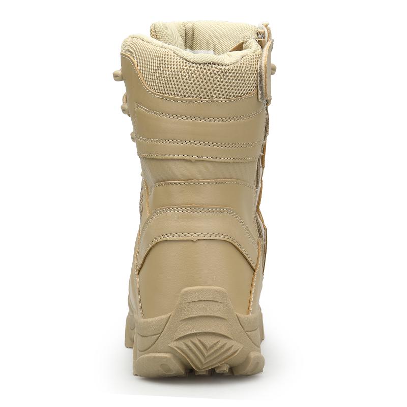 Men's Waterproof Anti-Slip Tall Boots Desert Outdoor Hiking Boots Large Size Tactical Military Shoes 39-47