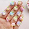 30Pcs Cute Mini Cartoon Strawberry Nail Art Resin Designer Charms DIY Craft For Nail 3D Decorations Jewelry