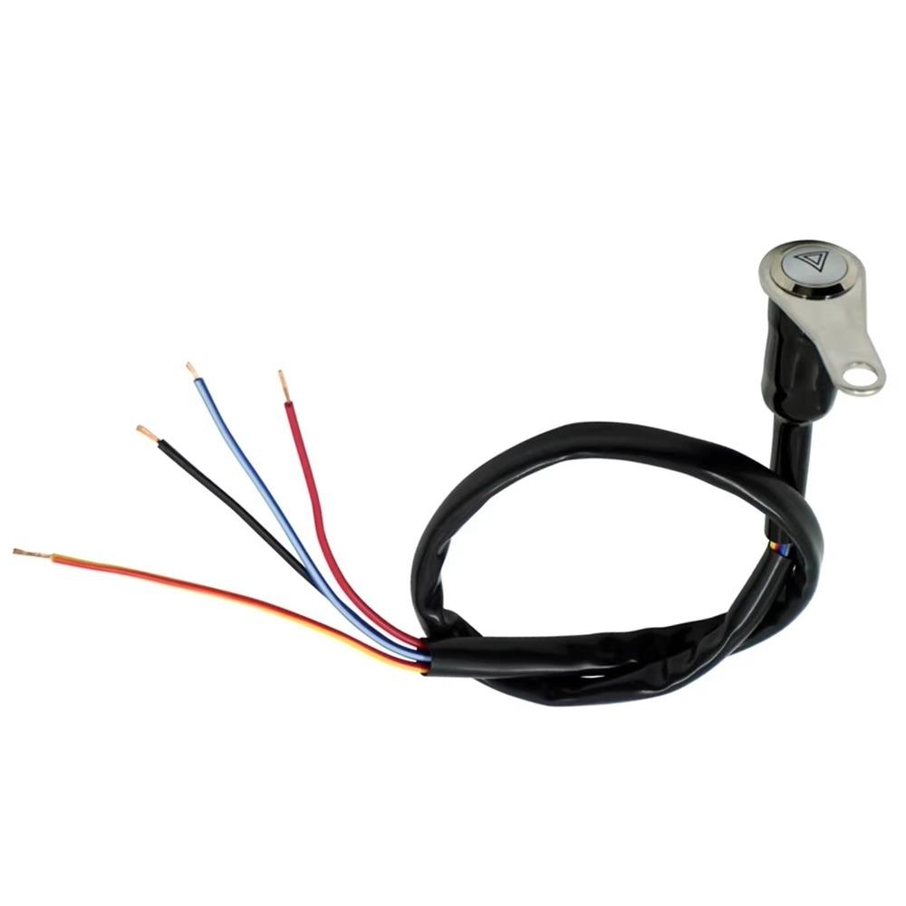 Easy Installation Push Button Switch 5 Wire Spotlight Switch ON-Off Motorcycle Accessories