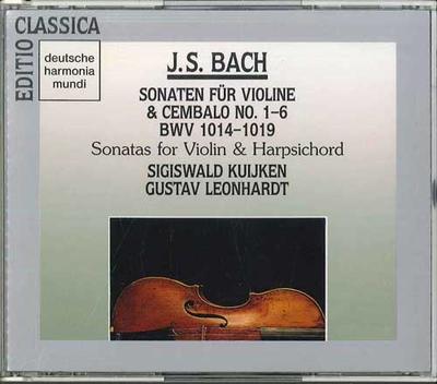 CD KUIJKEN, LEONHARDT - Bach Sonaten Fur Violine & Cembalo  BVCD702021 BMG Japan Classical Used