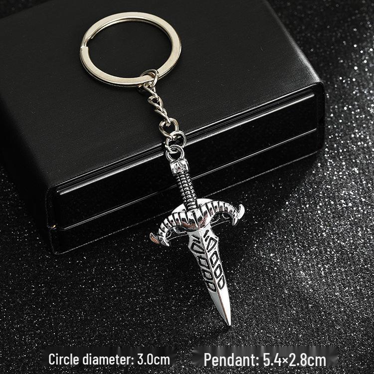 European & American Rock Guitar Keychain: Hip Hop Drip Oil Alloy Pendant Charm for Women's Bags