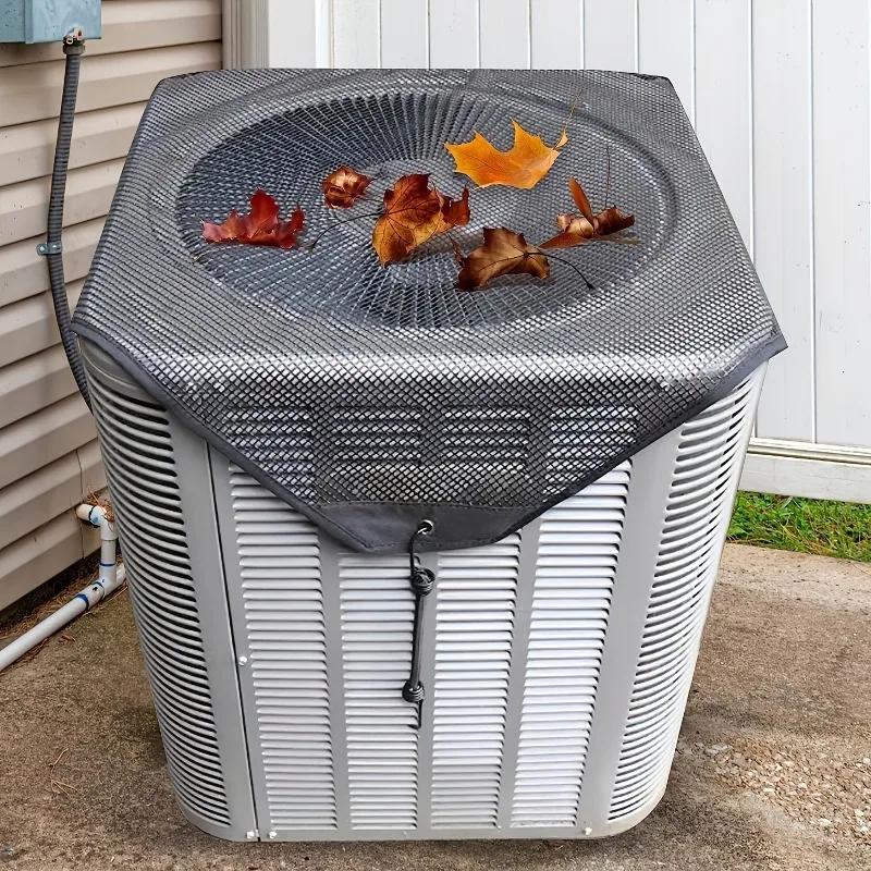 Resin Mesh Air Conditioner Outdoor Unit Cover - Dustproof, Ventilated, Durable & Weather-Resistant for Long-Term Protection