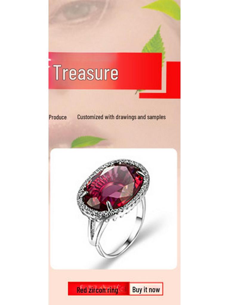 European & American Creative Zircon Fashion Jewelry Ring: New Hot-Selling Design