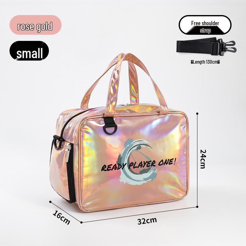 Women's Waterproof Large Capacity Fitness Bag for Travel, Yoga, and Beach - Portable Dry and Wet Separation Sports Handbag