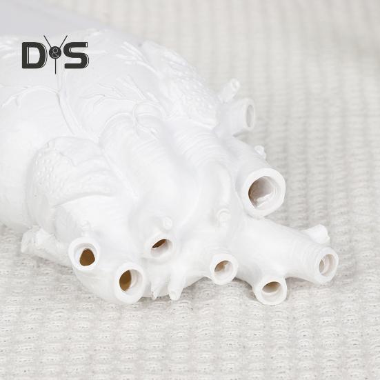 Herzförmige Blumenvase, menschliche Herzorgelform, Kunstharzvase, Tischdekor, Blumenhalter für Zuhause, Büro, Schreibtisch, Wohnzimmer