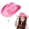 Western Cowgirl Hat for Girl Kids Theme Party Cowgirl Hat Sun Protective Hat