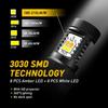 2X Error Free White/Amber 1157 LED DRL Switchback Turn Signal Parking Light Bulb