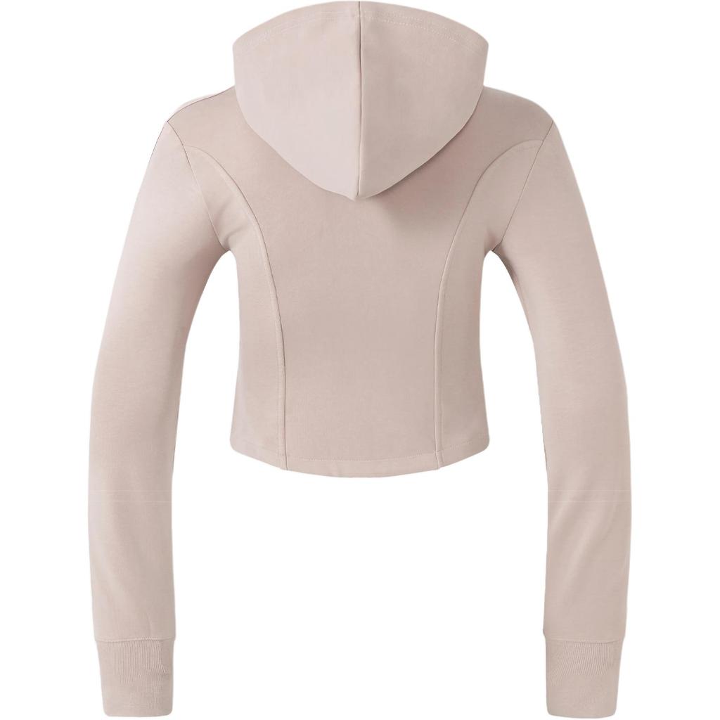 adidas Originals Kleeblatt Korsett Kapuzenjacke Damen Jacken Miracle-Grey Taupe-Braun IX1907