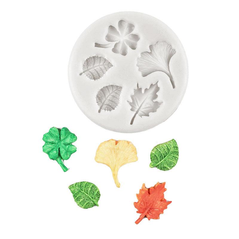 1Pc Leaves Shape Silicone Mold Diy Chocolate Silicone Baking Fondant Cake Decorating Tools Handmade Candle Mold