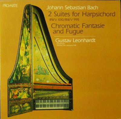 LP Record JOHANN SEBASTIAN BACH  GUSTAV LEON  2 Suites For Harpsichord  Chromati PAL1010 Pro Arte 1981 Canada Classical Used