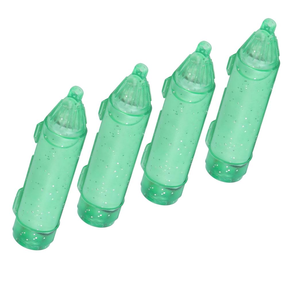 4Pcs Fishing LED Lure Light Underwater Lure Lamp Waterproof Bait Light Green with Box