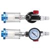 Pneumatic Spray Gun Air Pressure Regulator Gauge In Line Oil Water Trap Filter Separator Kit
