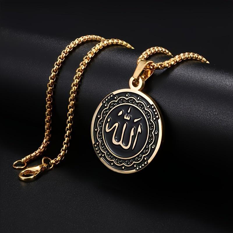 Retro Octagonal Star Navigation Compass Cross Pendant Necklace for Men's Fashion Personality Charm Motorcycle Rider Accessories Line up Gift