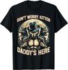 Wolf Dont Worry Kitten Daddys Here Meme Cringe Men Women Kid T-Shirt