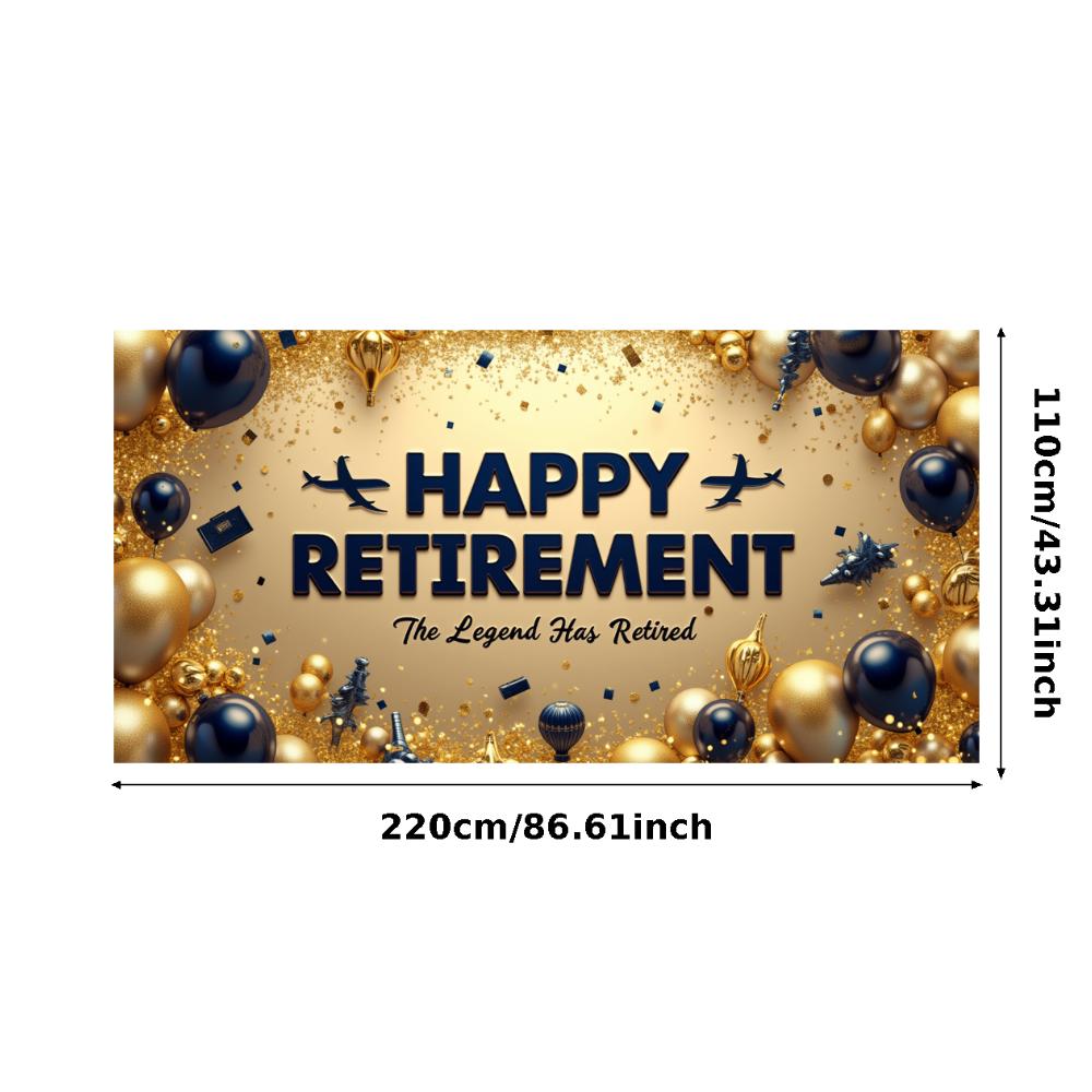 

Happy Retirement Airplane Decoration Balloon Elements Retirement Celebration for Party Decoration Event Decoration Indoor Use