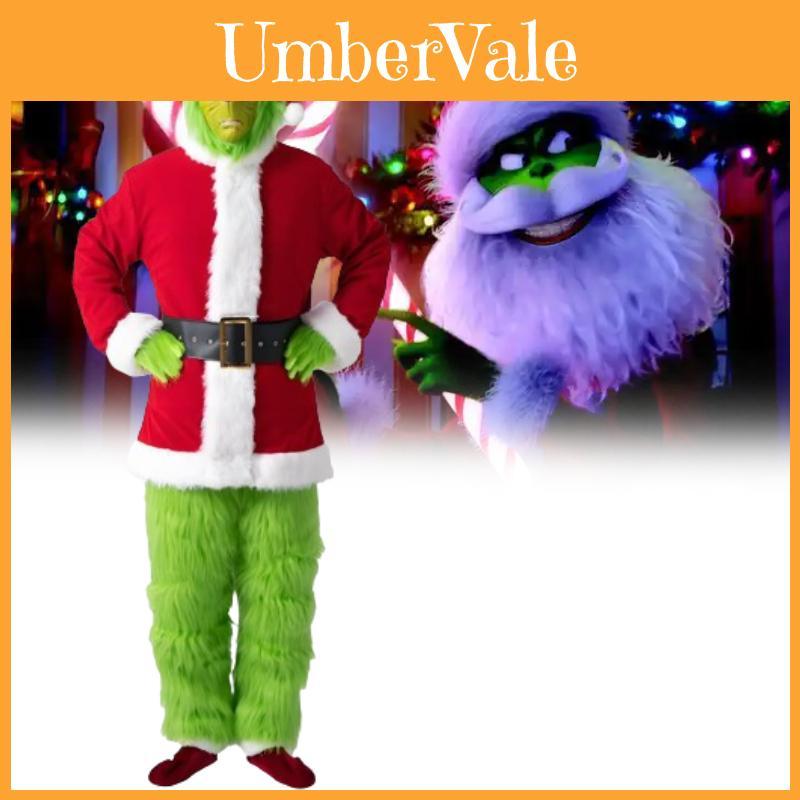 The Grinch Christmas Costume Cosplay Outfit For Adults Holiday Party