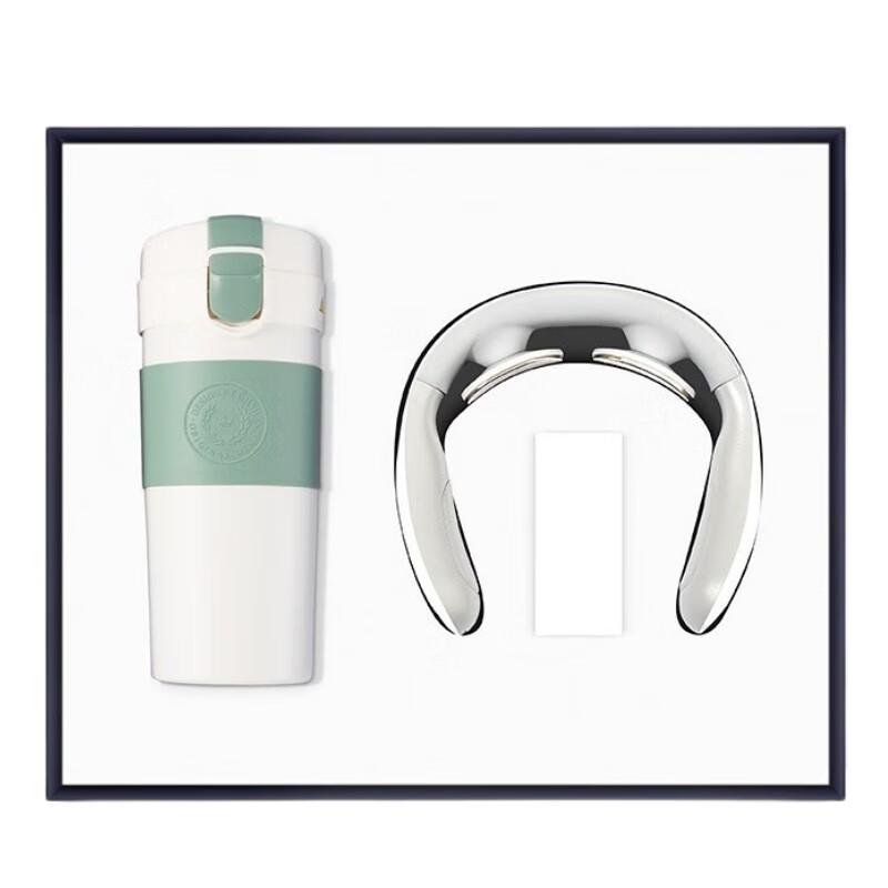 Zhimmei Global 316 Stainless Steel Coffee Cup & F2 Neck Massager Gift Set