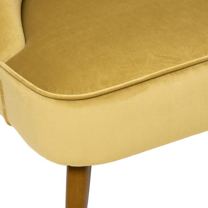 Fauteuil deco Naova Atmosphera - Moutarde