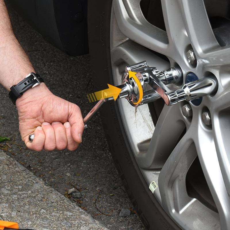 Torque Multiplier Wrench 12 Drive 320NM Lug Nut Remover 16 Times Trans Speed Labor Saving Wrench with 3 Free Socket Lug Wrench