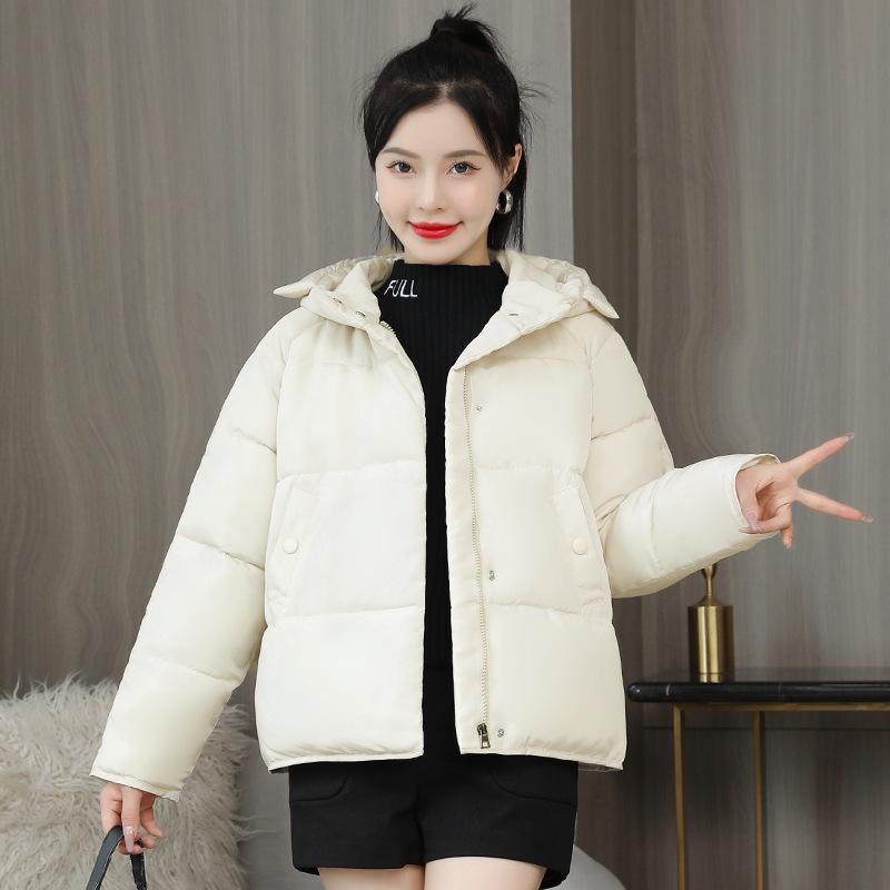 Women's short cotton-padded clothes, new winter loose down cotton clothes, thickened small bread clothes, and trendy jackets.