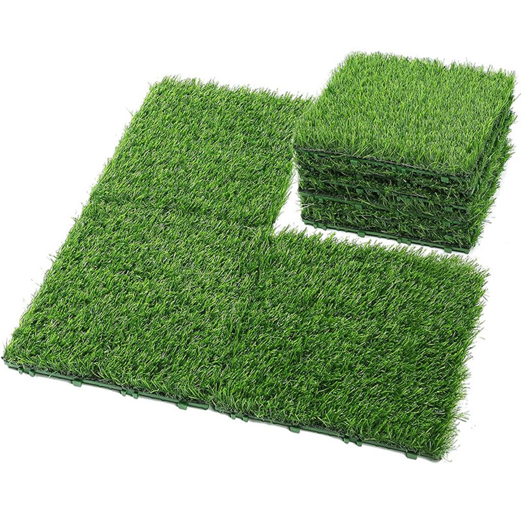 Durable Golf Practice Mat 30x30cm, Self-Draining Artificial Grass Turf for Home Backyard & Indoor Training
