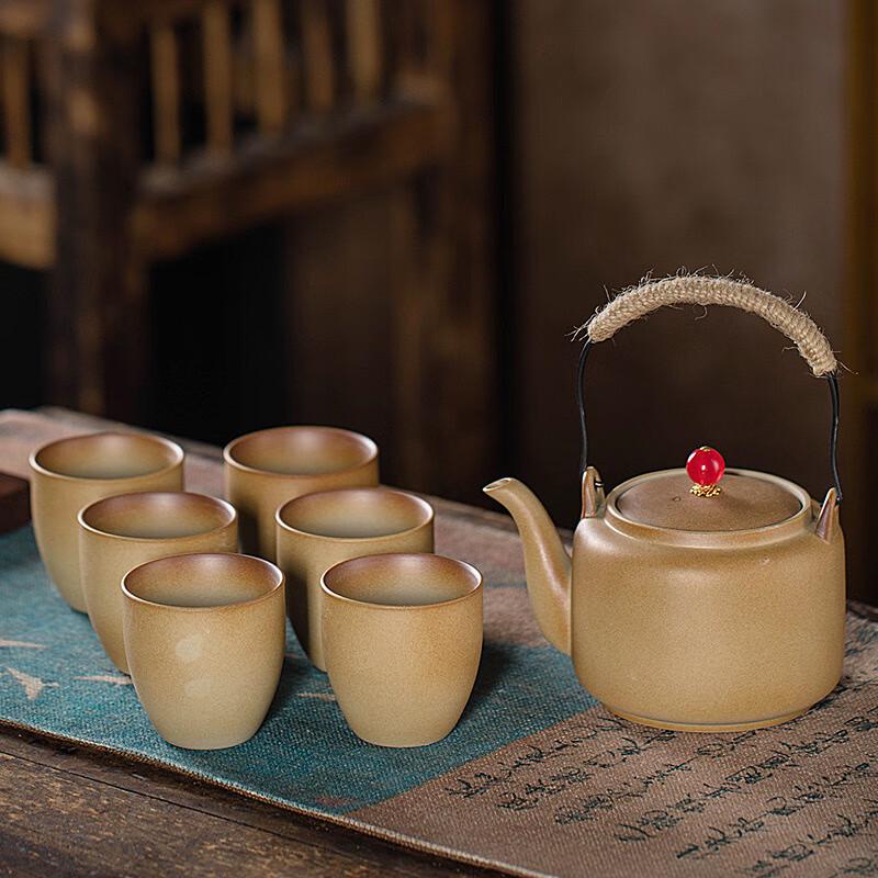 Meishangyuan Retro Coarse Ceramic Tea Set