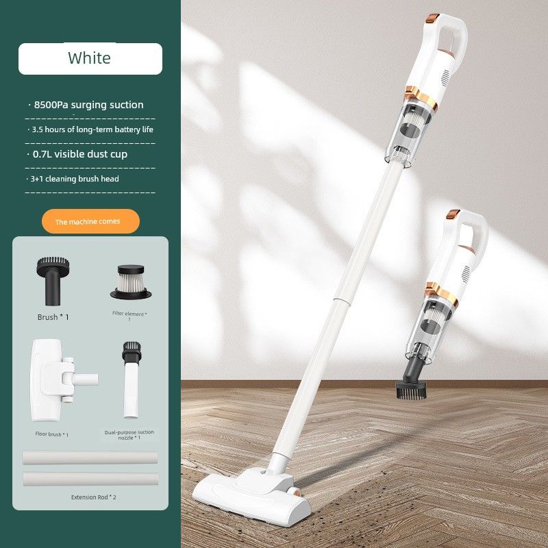 

Ручной пылесос для дома Ручной пылесос Всасывание и мытье шваброй Все-в-одном Портативный Новый Беспроводной Пылесос SK-968 White English version