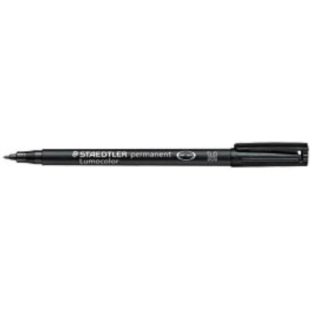 Stedler Larmo Color Pens, Permanent Fine Writing, Black, Set of 2