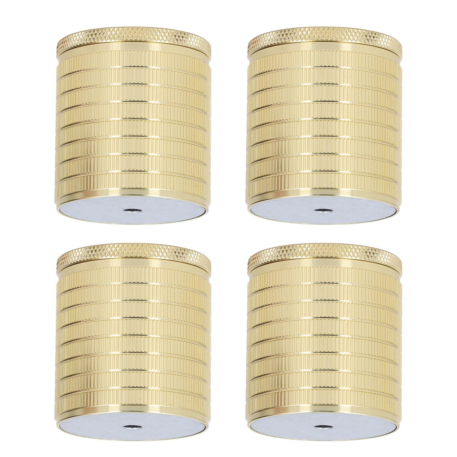 4 Pièces Rehausseur de Meuble 43-75mm   Alliage d'Aluminium à Forte Capacité de Charge Rehausseur de Lit Robuste