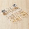 W-shaped Taco Stand with Tray Rust-proof Pancake Display Tray Stainless Steel Taco Holder  Baking