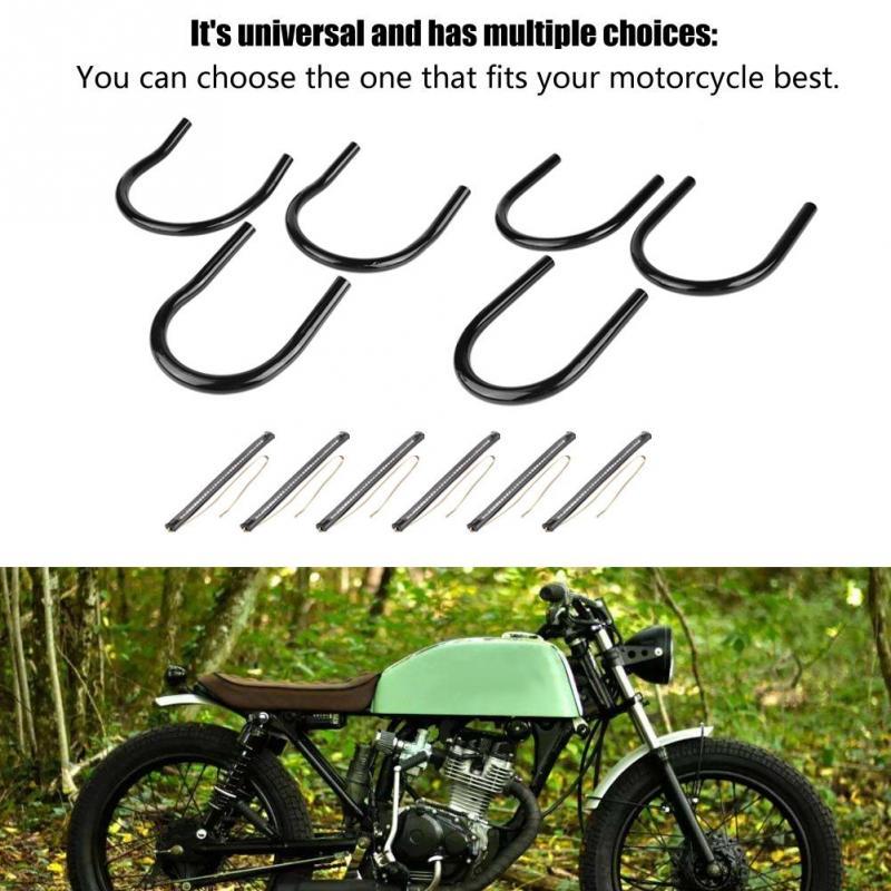 Motorcycle Seat Hoop Rear Seat Frame Loop Hoop Bracket DIY Accessory Black Metal