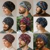 Multifunctional Turban Hats Plaid Print Casual Hedging Cap  Autumn and Winter