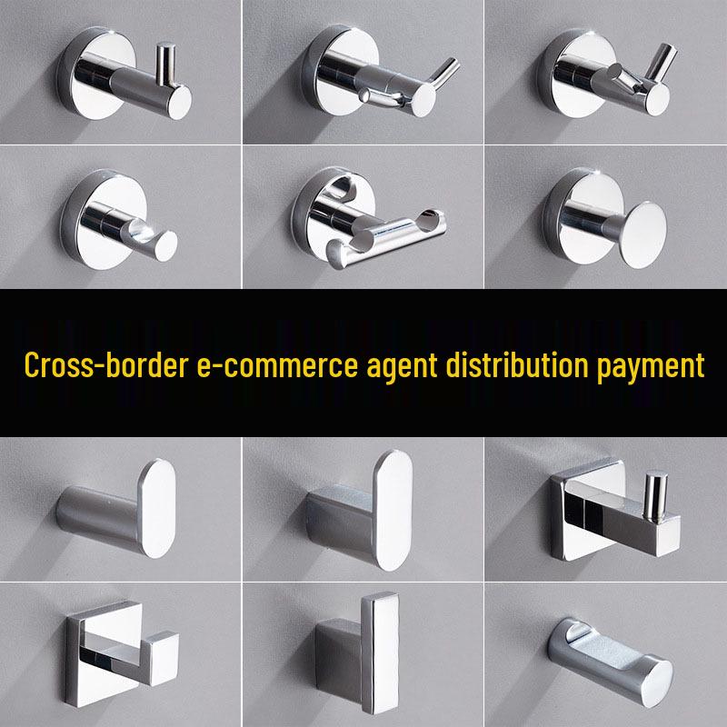304 Stainless Steel Wall-Mounted Clothes & Towel Hook for Bathroom, Kitchen, Hotel.