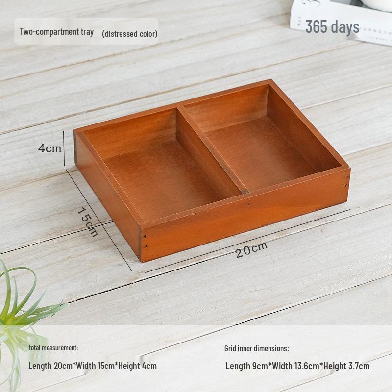 Japanese Style Wooden Desktop Storage Box - Nine Grid Organizer for Bedroom Entryway
