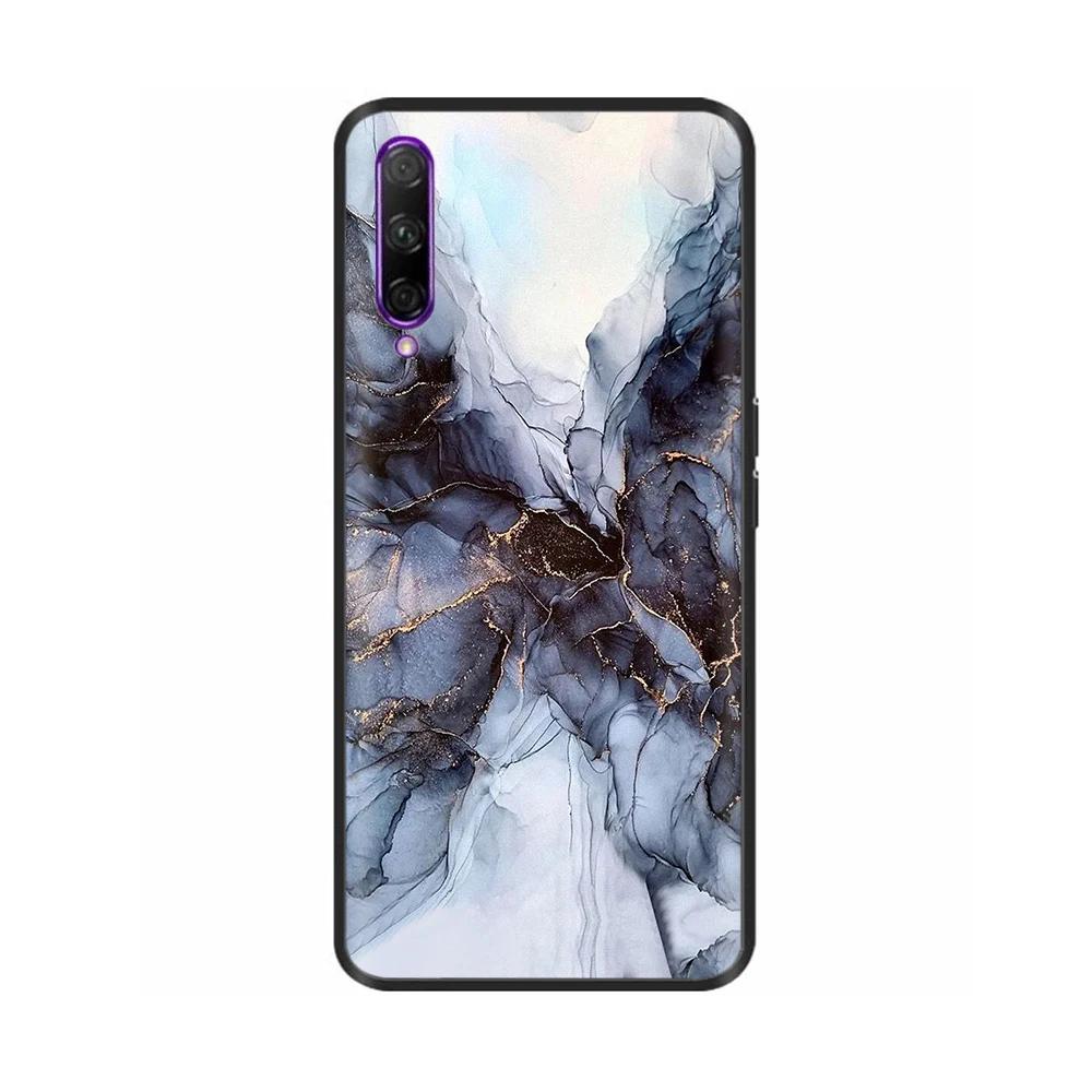 Black Silicone Case For Huawei P Smart Pro Case Cute Soft Cover for Huawei P Smart Pro Fundas PSmart Pro Protective Shell Capas