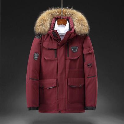 Herren-Daunenjacke, Herren-Winterliebhaber, verdickter Mantel, modische Arbeitskleidung