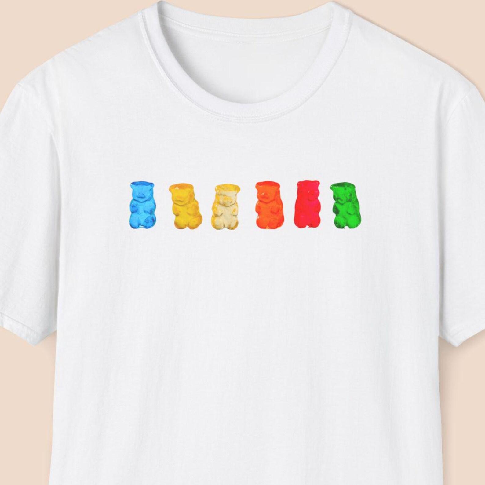 Unisex Gummy Bear Shirt, Gummy Shirt, Gift for Gummy Bear Lover, Candy Lover Gift, Candy Shirt, Sweet Shirt, Chewy Candy 3XL