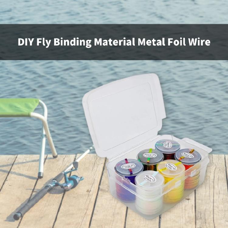 Flash Tinsel Thread Fly Tying Wire Accessories for Fly Making Fly Multiple Color Fishing Lure Making Supply